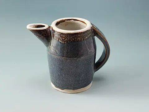 Blue glazed pitcher (4 of 7)