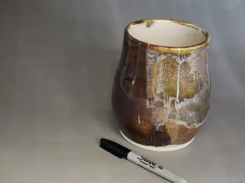 Brown glazed vase (2 of 9)
