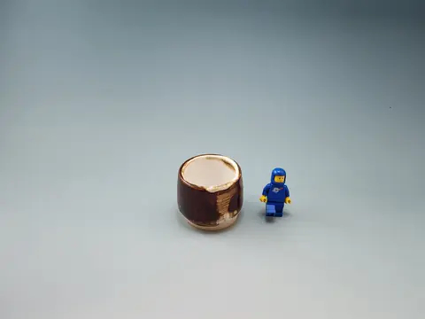 Brown small cup (1 of 2)