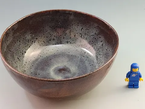 Dark glazed bowl (2 of 3)